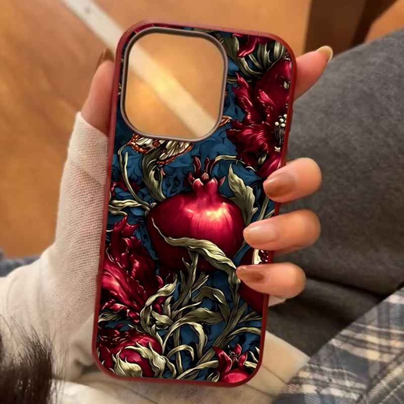 Phone Cases Aesthetic - Custodia per telefono vintage melograno TPU
