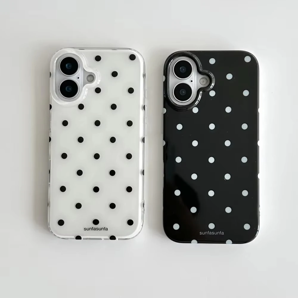 Phone Cases Aesthetic - Custodia per telefono minimalista a pois