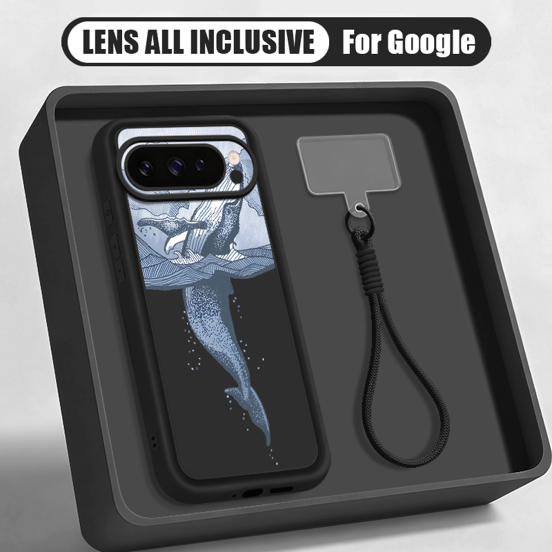 Phone Cases Google Pixel 9A - Custodia con cordino da polso e