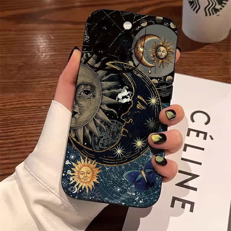 Phone Cases Aesthetic - Cover Morbida Estetica con Stampa Sole