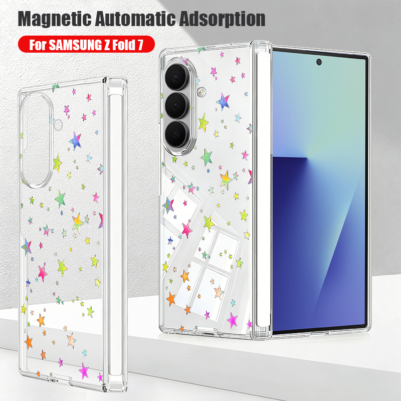 Phone Cases Z Fold 7 - Custodia Magnetica a Chiusura Automatica per