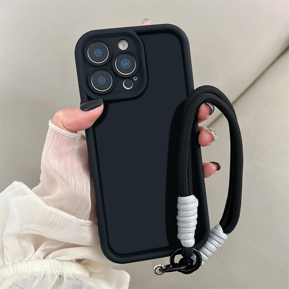 Phone Cases Aesthetic - Cover Minimalista Nera per Samsung Galaxy