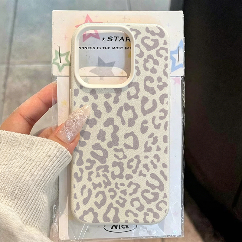Phone Cases Aesthetic - Custodia per telefono con estetica leopardata