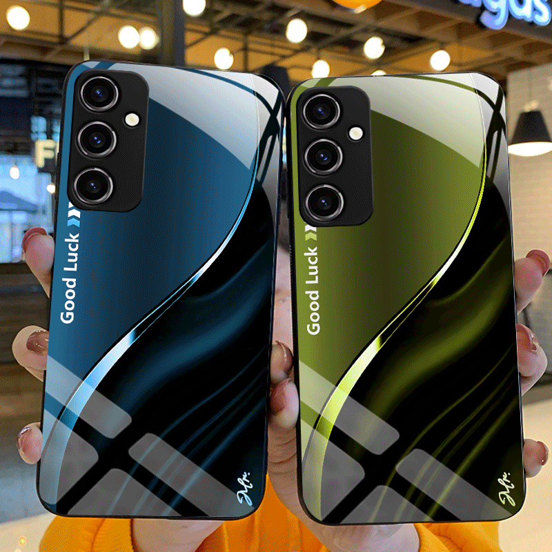 Gradient Color Case - Custodia in vetro temperato rigido per